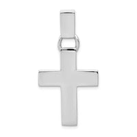 Load image into Gallery viewer, 14k White Gold Modern Cross Pendant
