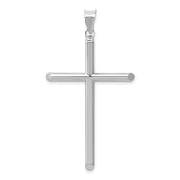 Load image into Gallery viewer, 14k White Gold Polished Hollow Cross Pendant
