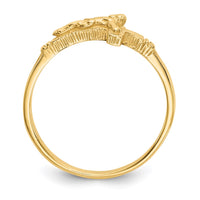 Load image into Gallery viewer, 14K Satin Finish Childs Crucifix Ring
