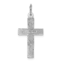 Load image into Gallery viewer, 14k White Gold Diamond-cut Cross Pendant
