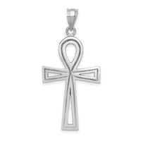 Load image into Gallery viewer, 14k White Gold Ankh Cross Pendant
