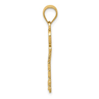 Load image into Gallery viewer, 14k Diamond-cut Key Pendant
