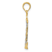 Load image into Gallery viewer, 14K and Rhodium Cape Hatteras Lighthouse Pendant
