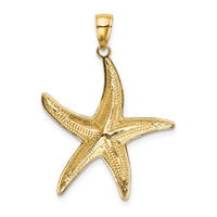 Load image into Gallery viewer, 14K with White Rhodium Starfish Pendant
