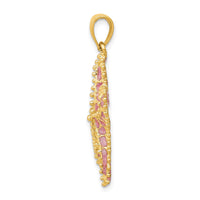 Load image into Gallery viewer, 14K Pink Enameled Starfish Pendant
