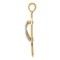 Load image into Gallery viewer, 14K Two-tone Triple Sea Turtle Flip-Flop Pendant
