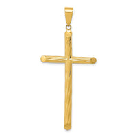 Load image into Gallery viewer, 14k Fancy Textured Cross Pendant

