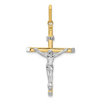 Load image into Gallery viewer, 14k Two-tone Crucifix Pendant
