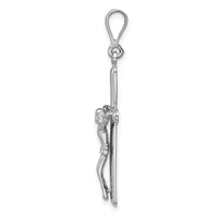 Load image into Gallery viewer, 14k White Gold Crucifix Pendant
