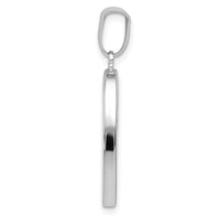 Load image into Gallery viewer, 14k White Gold Polished Hollow Heart Pendant
