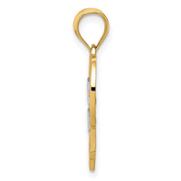 Load image into Gallery viewer, 14k and White Rhodium Filigree Love You
