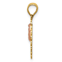 Load image into Gallery viewer, 14k Two-tone 15 Guadalupe Pendant

