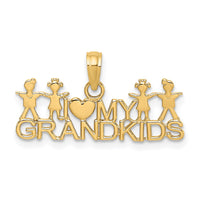 Load image into Gallery viewer, 14k I LOVE MY GRANDKIDS Charm
