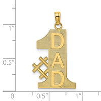 Load image into Gallery viewer, 14k #1 DAD Charm
