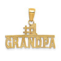Load image into Gallery viewer, 14k #1 GRANDPA Pendant
