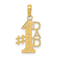 Load image into Gallery viewer, 14k #1 DAD Charm
