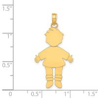 Load image into Gallery viewer, 14k Flat Engravable Boy Charm
