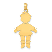 Load image into Gallery viewer, 14k Flat Engravable Boy Charm

