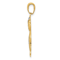 Load image into Gallery viewer, 14k and Rhodium Boy w/Hands in Pockets Pendant
