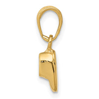 Load image into Gallery viewer, 14k  3D Baby Shoe Charm
