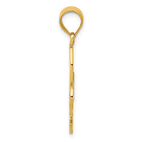 Load image into Gallery viewer, 14k Filigree Fleur de Lis Pendant
