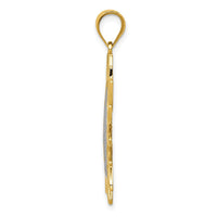 Load image into Gallery viewer, 14k w/Rhodium Sun Filigree Pendant
