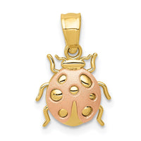 Load image into Gallery viewer, 14k Two Tone Ladybug Pendant
