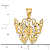 Load image into Gallery viewer, 14k Butterfly Pendant

