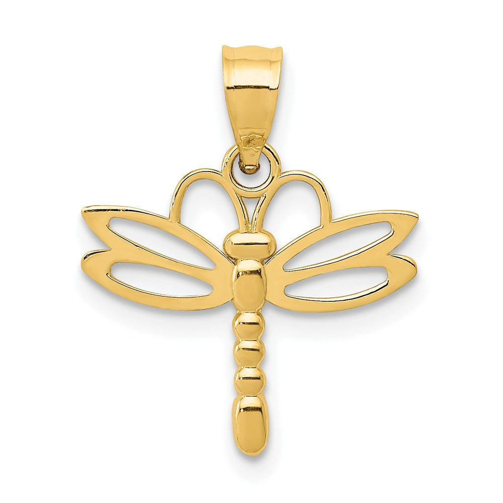 14k Dragonfly Pendant