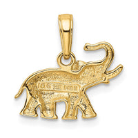 Load image into Gallery viewer, 14k Polished Elephant Charm
