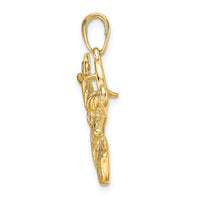 Load image into Gallery viewer, 14k Polished Deer Head Charm
