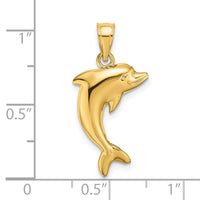 Load image into Gallery viewer, 14k Polished Dolphin Charm
