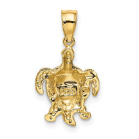 Load image into Gallery viewer, 14K Two-tone Gold Turtle Charm
