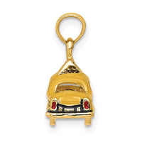 Load image into Gallery viewer, 14k 3D Enameled TAXI Pendant
