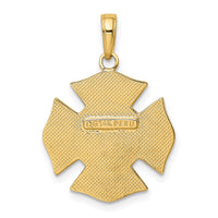 Load image into Gallery viewer, 14k Fire Department FD Badge Pendant

