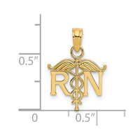 Load image into Gallery viewer, 14k RN Registered Nurse Pendant
