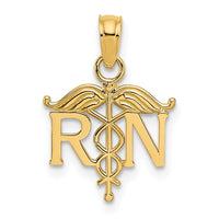 Load image into Gallery viewer, 14k RN Registered Nurse Pendant
