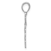 Load image into Gallery viewer, 14k White Gold Caduceus Charm
