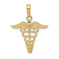 Load image into Gallery viewer, 14k Caduceus Charm
