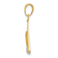 Load image into Gallery viewer, 14K w/Rhodium Baseball, Bat, and Glove Pendant
