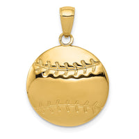 Load image into Gallery viewer, 14k Polished Baseball Charm
