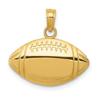 Load image into Gallery viewer, 14k Football Charm
