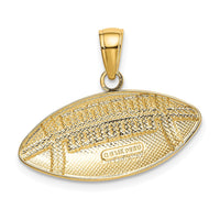 Load image into Gallery viewer, 14k Polished Medium Football Charm
