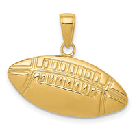 Load image into Gallery viewer, 14k Polished Medium Football Charm
