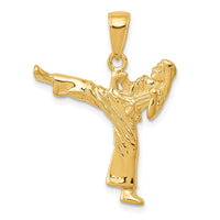Load image into Gallery viewer, 14k Girl Karate Charm
