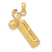 Load image into Gallery viewer, 14k Polished Golf Bag Charm
