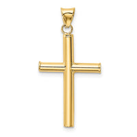 Load image into Gallery viewer, 14K Polished Hollow Cross Pendant

