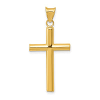 Load image into Gallery viewer, 14K Polished Hollow Cross Pendant
