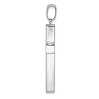 Load image into Gallery viewer, 14k White Gold Polished Hollow Cross Pendant
