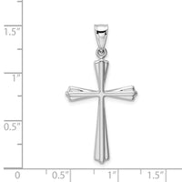 Load image into Gallery viewer, 14k White Gold Polished Cross Pendant
